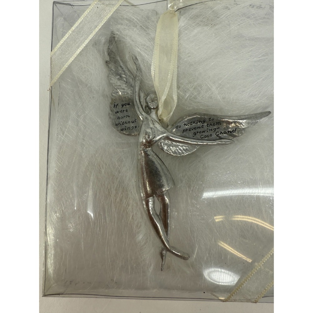SERENITY ANGEL ORNAMENT BY SEASONS OF CANNON FALLS NEW Coco‎ Chanel Quote